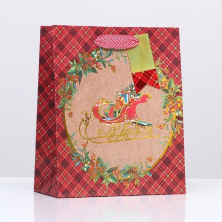 Gift package "New Year's sleigh" 18 x 22.3 x 10 cm-2