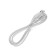 Cable Borofone BX51, Type -C - USB, 3 A, 1 m, PVC braid, white