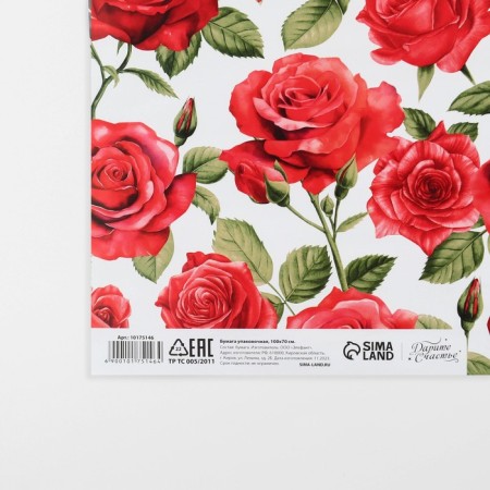 Glossy packaging paper "The most beautiful", 70 x 100 cm-3