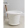 Pot with the pallet "Viola", 16 l, the color is white