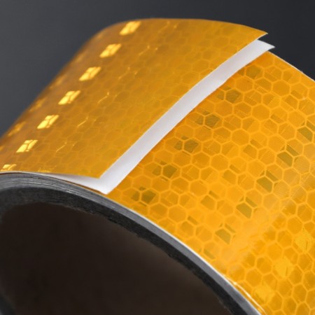 Reflective tape, self -adhesive, yellow, 5 cm x 3 m-2
