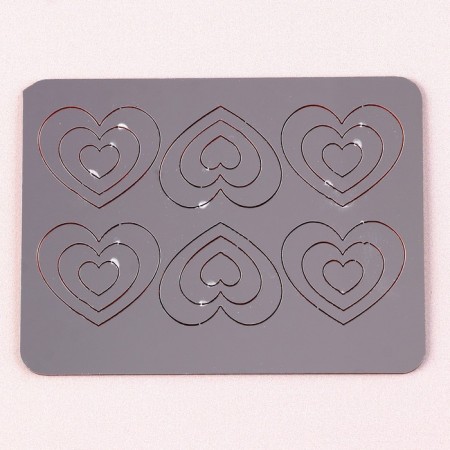 Decoration for the cake "Classic hearts", color gold-1
