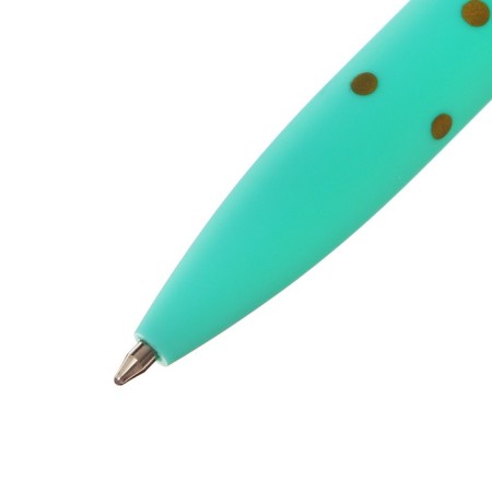 A set of ballpoint pens 6 pieces, 0.5mm, a body with a pattern, rubberized, blue ink, mix-2