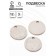 Suspension "Coin" tree, set 3 pcs., Color silver