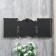 Photo frame plastic in 3 photos 10x15 cm "Frame with roses" gold 19.5x47 cm