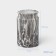 Savanna bathroom accessories set, 2 items: dispenser, glass, gray color.