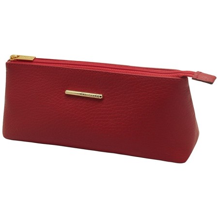 Cosmetic bag with lightning, red color