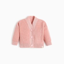 Cardigan Knitted baby I, r.74-80, pink