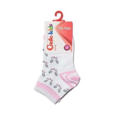 Noski children's cotton CONTE KIDS TIP-Top, size 12, white color-4