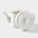 Porcelain tea set on the bamboo stand Bellatenero "Ornament", 2 items: kettle 400 ml, mug 280 ml, white color