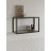 Hinged shelf 600, 600x250x360, black muar/Metropolitan Gray