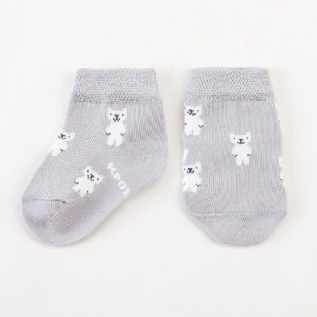 Socks of crumb I am "bears", gray, 8-10 cm