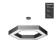 LED LED Geometria Hexagon 51W 4000k 3900 IP40 80x80x8 Black