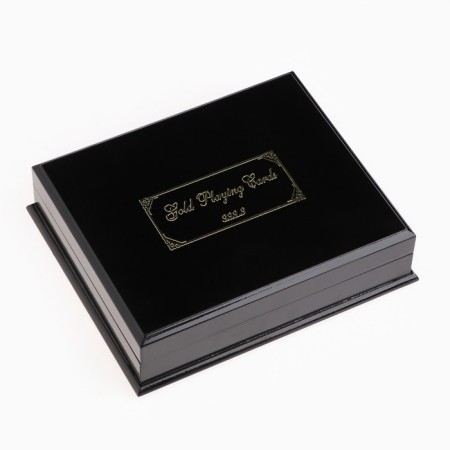 Plastic Plastic Maps "Golden Collection", 2 decks of 54 pcs, 30 μm, 8.8 x 5.7 cm-2