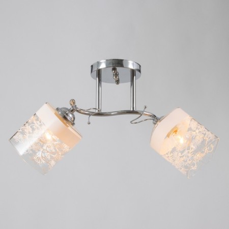 Ceiling chandelier "Lux" 2x40W E27 Color: silver-1