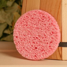 Facial sponge from cellulose, color mix