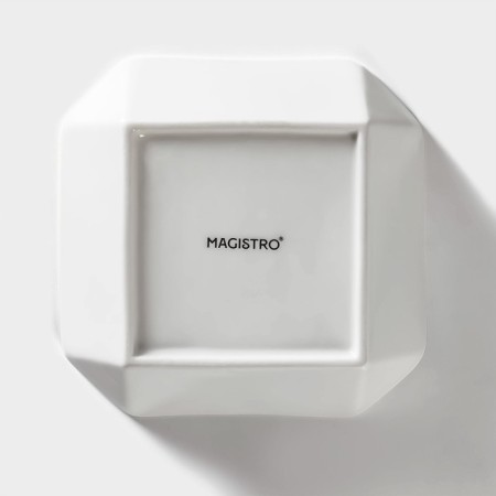 Porcelain salad Magistro "Blanche. Quartar ", 0.38 l, d = 12.5 cm, white color-3