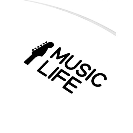 Plastic for the drum Music Life 14 inches, white-2