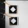 Earrings Assorted "Illusion", black color in gold
