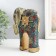 Polystone souvenir "Elephant, blue-red snowflakes" 14x6x16.5 cm
