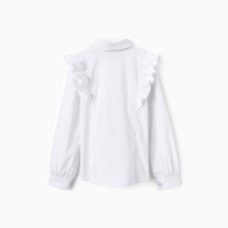 Blouse for girls, white color, height 140 cm-3