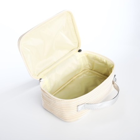 Lightning cosmetic bag, beige color-2