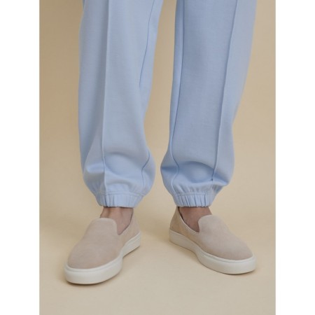 Female trousers, size m, blue color-5