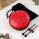 Musical instrument glucophone, red, 11 petals, 17 x 8 cm