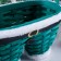 Basket "New Year's pants", green, 23 × 12 × 13/23 cm, veneer