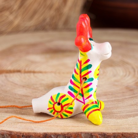 Filimonovskaya toy - whistle "Deer"-11