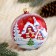 Ball "Snow landscape" 9.5 cm mix