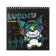 Sketchbook 190x190mm, 48 sheets on the crest of Kuromi, solid cover, block 160g/m2