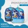Baby backpack on lightning, 1 outer pocket, insert mix, blue color