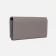 Women's wallet on the button, gray color