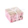 Capcake box, confectionery packaging, 4 cells “Congratulations on March 8”, 16 x 16 x 10 cm