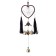 Music of winds with a catfish “Heart with brushes” 4 bells d = 10.5 length 40 cm