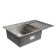 Kitchen sink Aflorn AF97851-L, Sredal, Left, S = 3.0 and 0.8 mm, 78x51x22 cm, siphon, satin