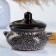 Ceramic pot for baking "Tarnet" 0.5l / 13x9.5cm, marble