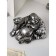 Figure "Necke", Polystone, 25 cm, silver color