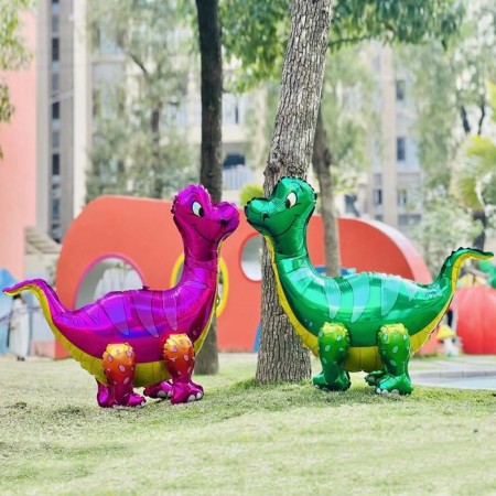 Foil ball 25 "Dinosaur Brachiosaurus", the color is green, under the air-3