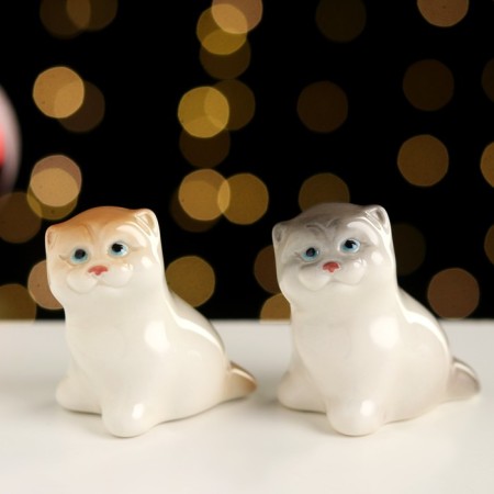 Souvenir "Cat Vaska" 5x3x5 cm, porcelain color mix-4