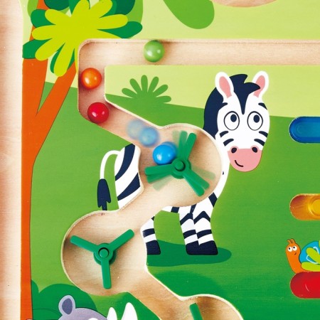 Jungle-labyrinth toy, with a ball, magnetic-4