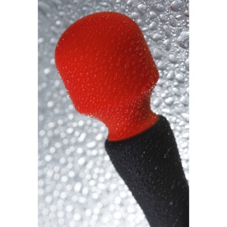 Bilateral vibro -massager Black & Red by Toyfa, silicone, black color, 21 cm-8