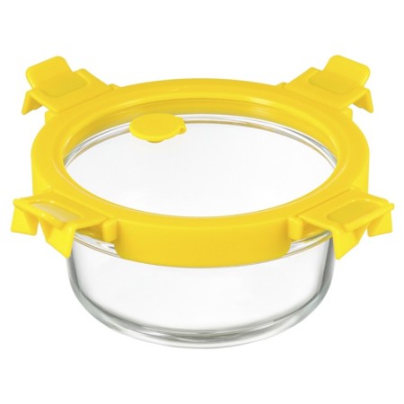 Smart Solutions baking and storage container, round, with a lid, 400 ml, yellow color-6