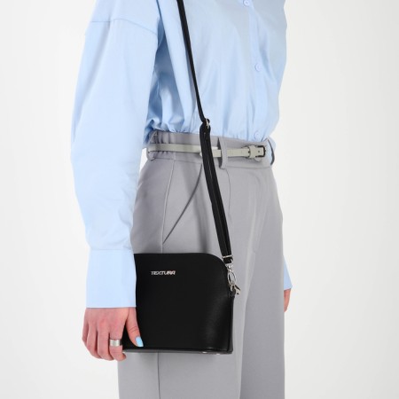 Women's bag over the shoulder Textura, small size, black color-11