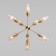 Ceiling chandelier with Thalia, 60W, E14, 85x85x55 cm