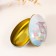 Casket Metal Easter bunny with a bow in colors "7x6.5x11 cm