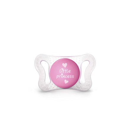 Silicone orthodontic micro dummy, set 2 pcs., 0 to 2 months, for the princess