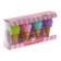 A set of curly erasers "Yummy", 4 pieces, mix