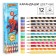 Colored pencils, 12 colors, trihedral, spider man